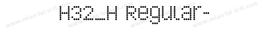 文鼎书苑宋H32_H Regular字体转换
